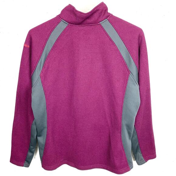 Spyder Womens Endure Full Zip Fleece Jacket Raisin Purple Gray Size Large - Picture 2 of 12